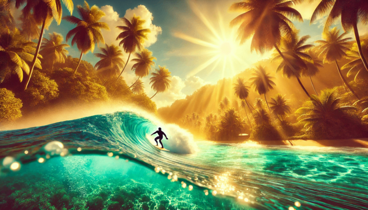 Surfing in Tropical Paradises: Riding Waves in Exotic Locations